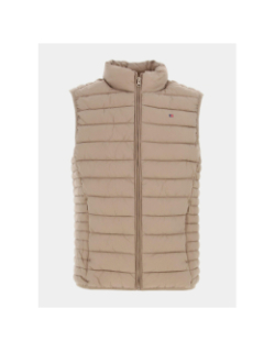 Doudoune sans manche terry beige homme - Teddy Smith