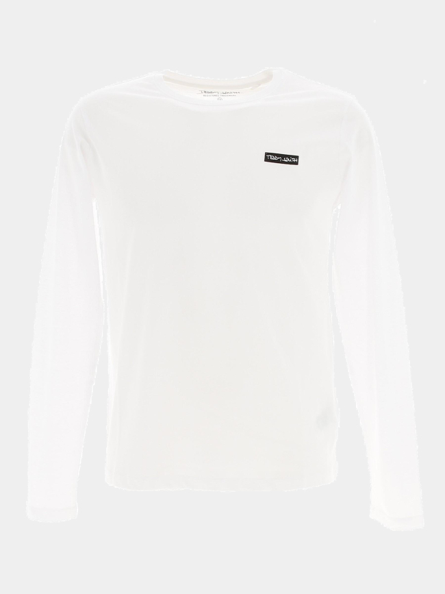 T-shirt manche longue nark blanc garçon - Teddy Smith