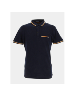 Polo bengal bleu marine homme - Sun Valley