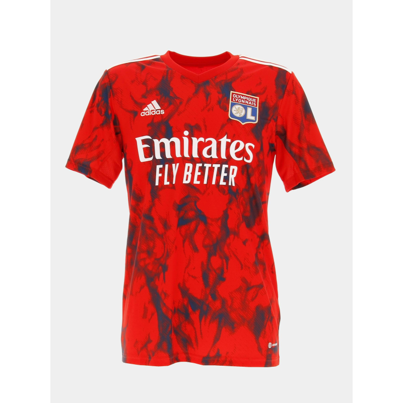 Maillot de football olympique lyonnais rouge homme - Adidas