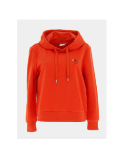 Sweat à capuche noomi orange femme - Only