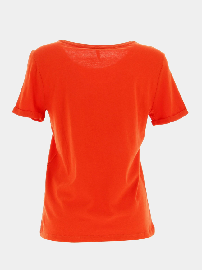 T-shirt kita life coeur orange femme - Only