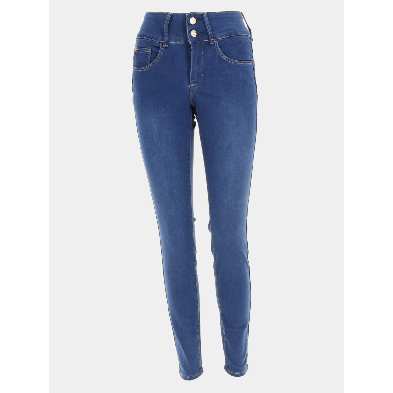 Jean skinny double up effect 230 bleu femme -Tiffosi