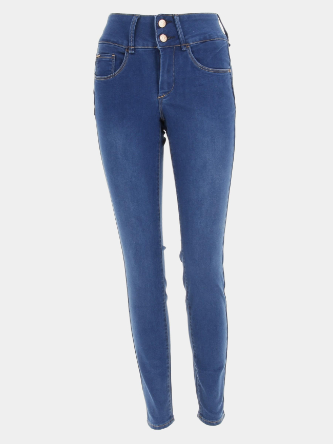 Jean skinny double up effect 230 bleu femme -Tiffosi