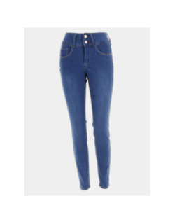 Jean skinny double up effect 230 bleu femme -Tiffosi