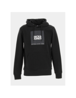 Sweat à capuche big logo noir homme - Jack & Jones