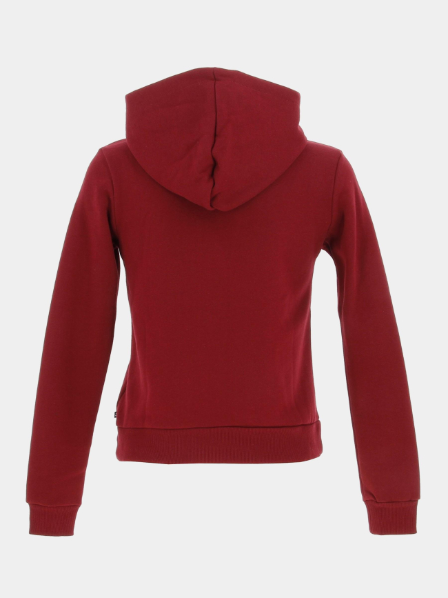 Sweat à capuche bordeaux fille - Le Temps Des Cerises