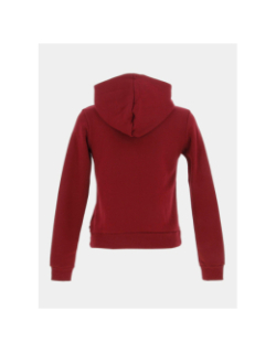 Sweat à capuche bordeaux fille - Le Temps Des Cerises