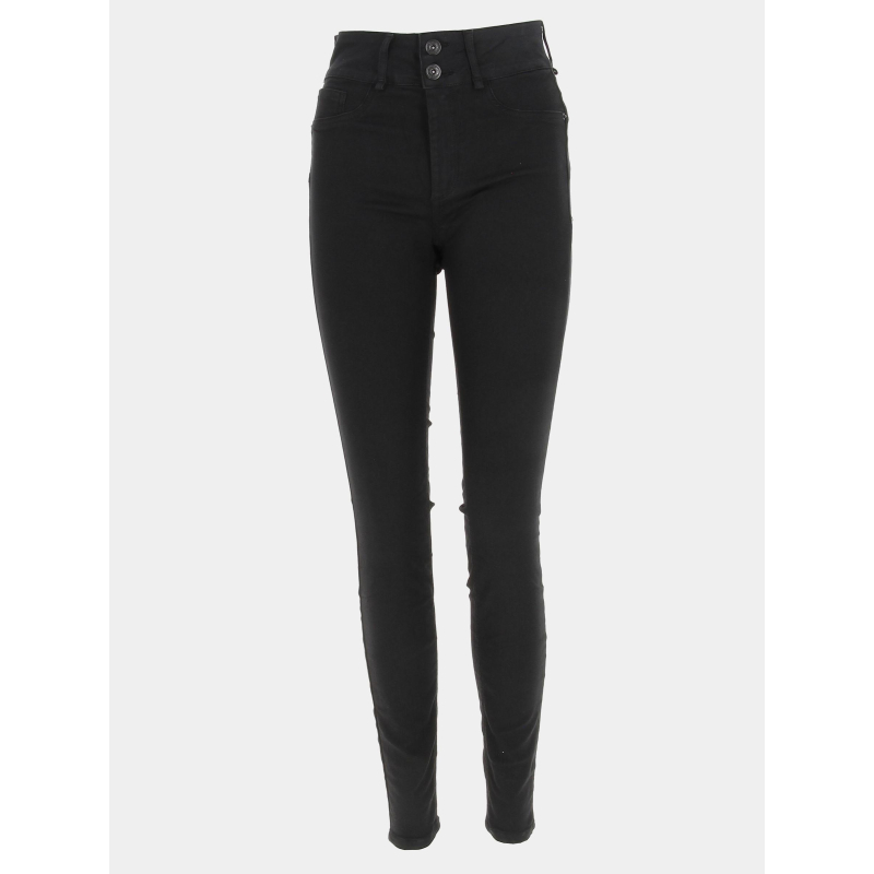 Jean skinny taille haute push effect noire femme - Tiffosi