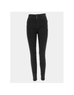 Jean skinny taille haute push effect noire femme - Tiffosi