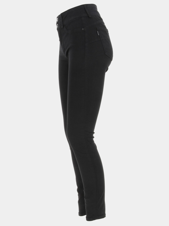 Jean skinny taille haute push effect noire femme - Tiffosi