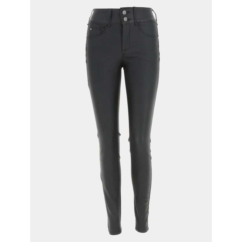 Jean skinny double up effect 346 noir femme -Tiffosi