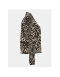 Chemise tobbie léopard beige femme - Morgan