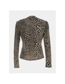 Chemise tobbie léopard beige femme - Morgan