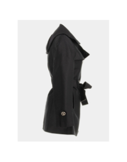 Trench à capuche amovible gedeo noir femme - Morgan