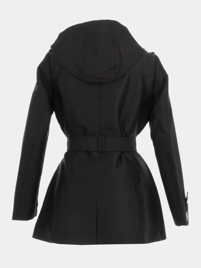 Trench à capuche amovible gedeo noir femme - Morgan