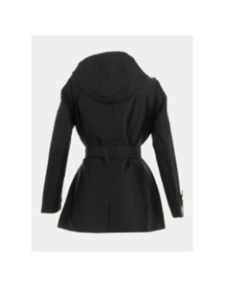 Trench à capuche amovible gedeo noir femme - Morgan
