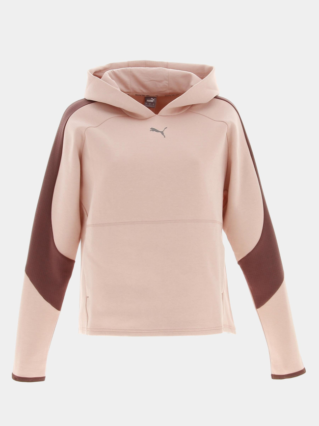 Sweat à capuche evostripe rose femme - Puma