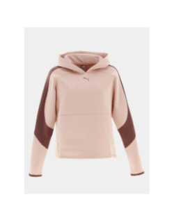 Sweat à capuche evostripe rose femme - Puma