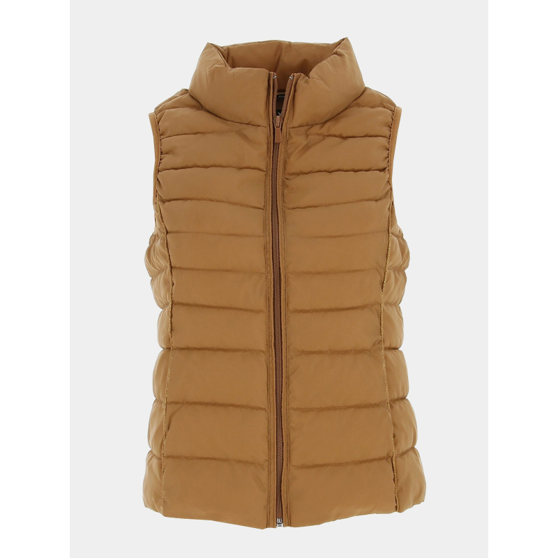Doudoune sans manche newclaire marron femme - Only
