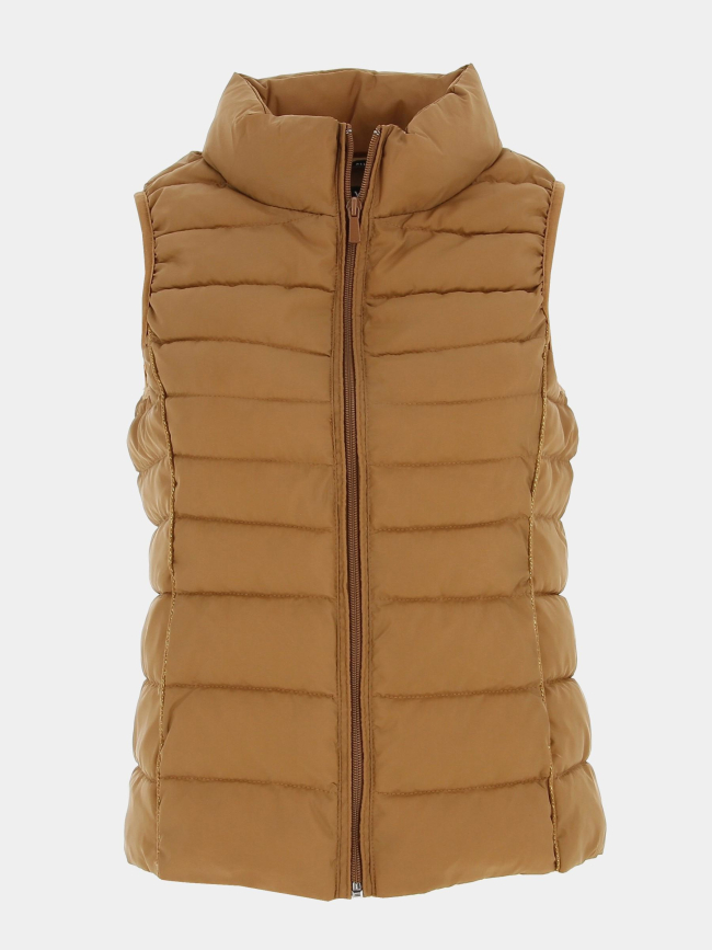 Doudoune sans manche newclaire marron femme - Only