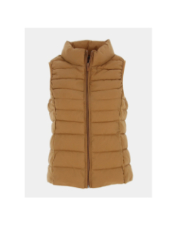 Doudoune sans manche newclaire marron femme - Only