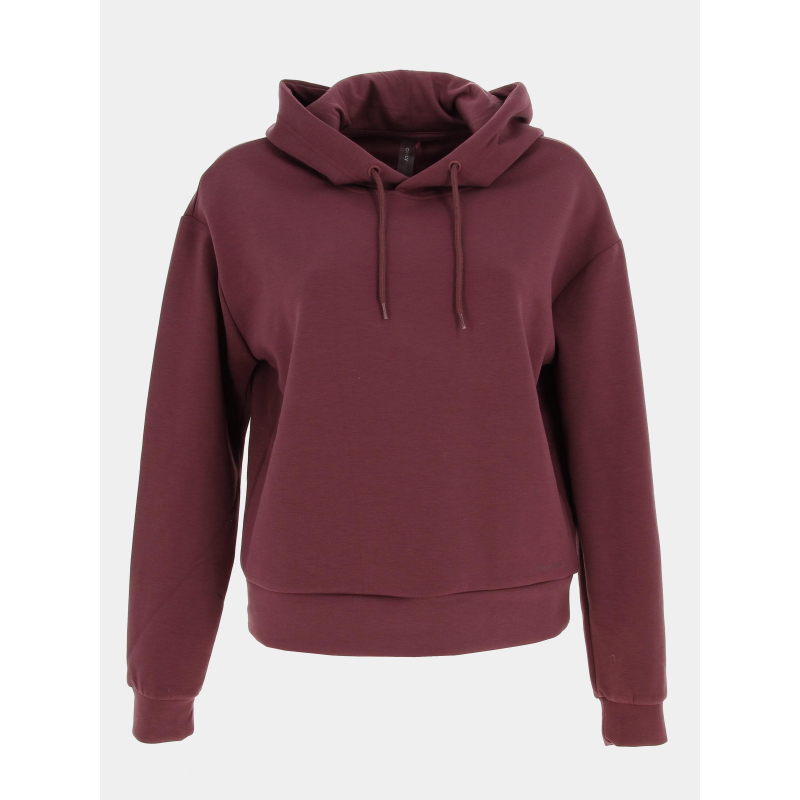 Sweat à capuche onplounge bordeaux femme - Only