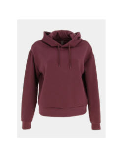 Sweat à capuche onplounge bordeaux femme - Only