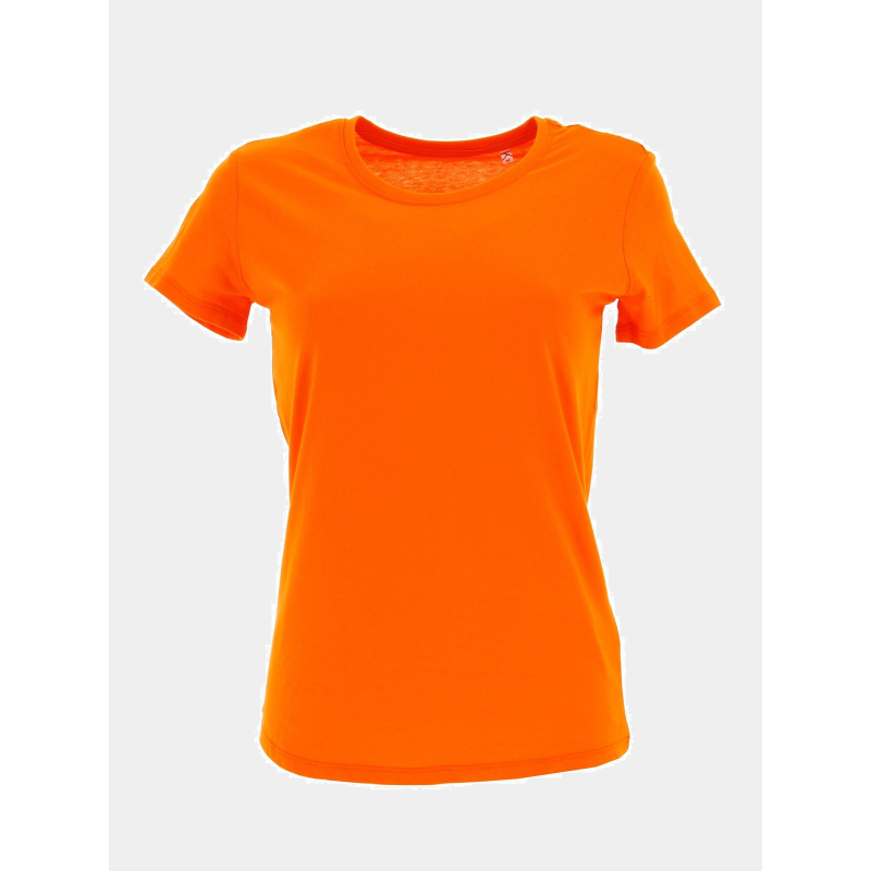 T-shirt uni orange femme - Kariban