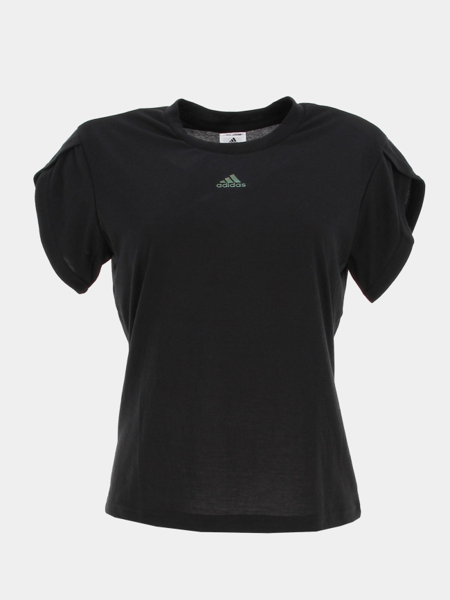 T-shirt de sport floral noir femme - Adidas