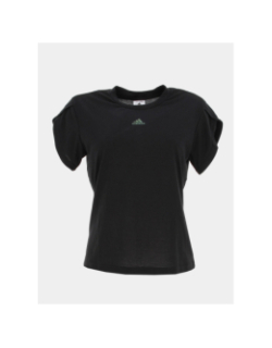 T-shirt de sport floral noir femme - Adidas