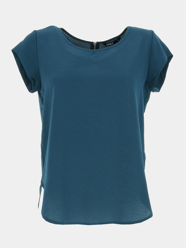 T-shirt vic bleu canard femme - Only