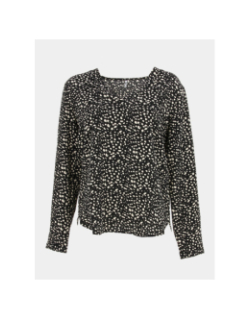 Blouse manches longues piper noir femme - Jacqueline De Yong