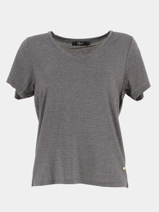 T-shirt glowy gris femme - Deeluxe