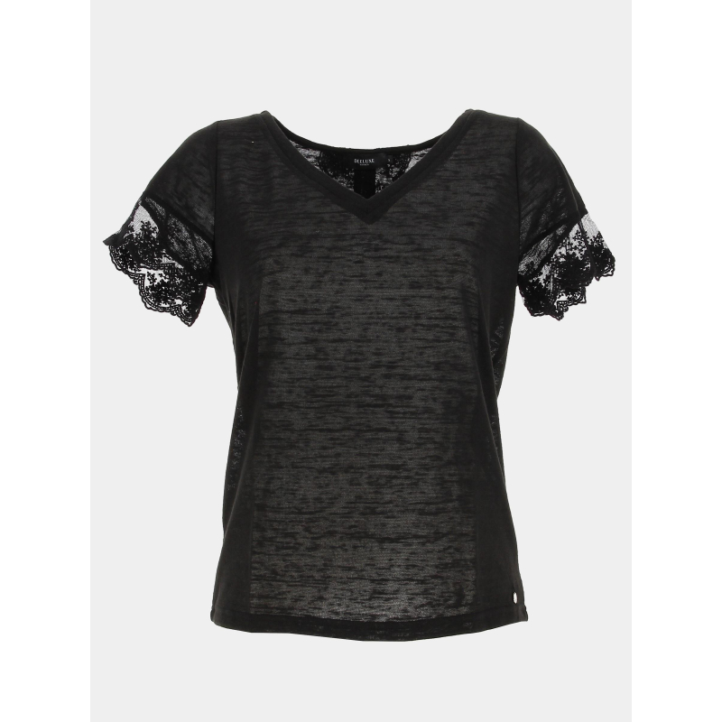 T-shirt divine noir femme - Deeluxe