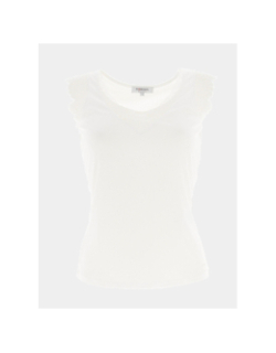 Débardeur col v didou blanc femme - Morgan