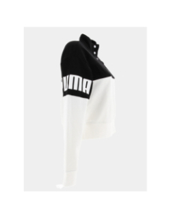 Sweat crop wer hp crew noir/blanc femme - Puma