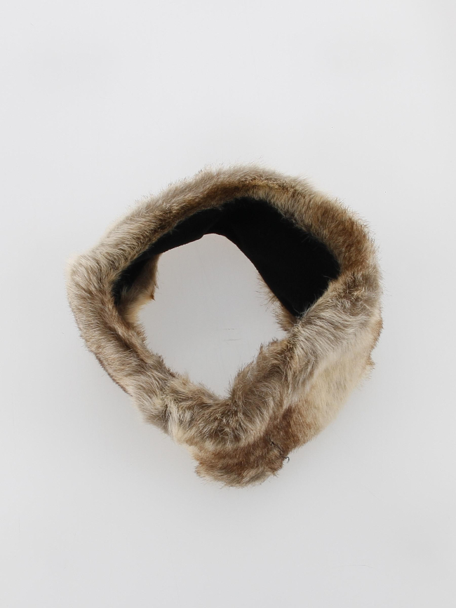 Bandeau fausse fourrure marron femme - Barts