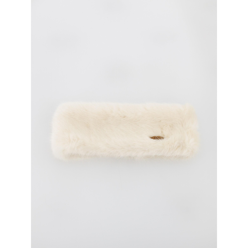 Bandeau fausse fourrure blanc femme - Barts