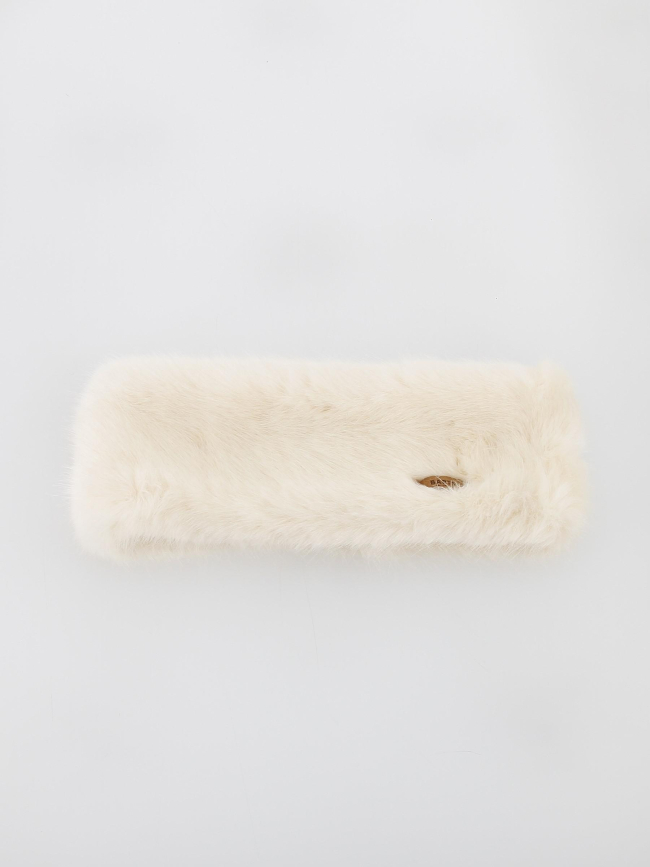Bandeau fausse fourrure blanc femme - Barts
