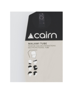 Tour de cou peluche multifonctions malawi fragment noir - Cairn