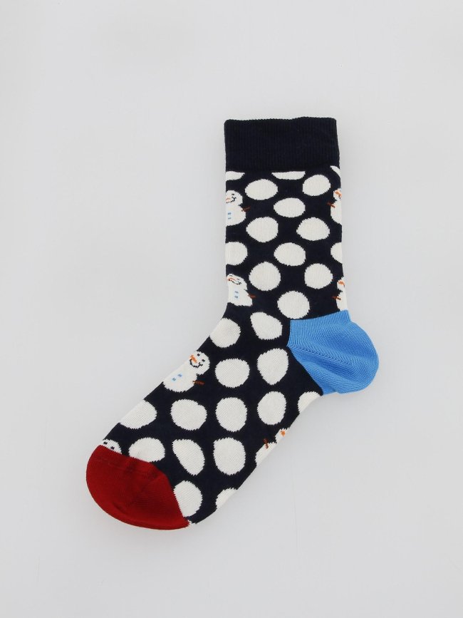 Coffret cadeau chaussettes à pois snowman noir - Happy Socks