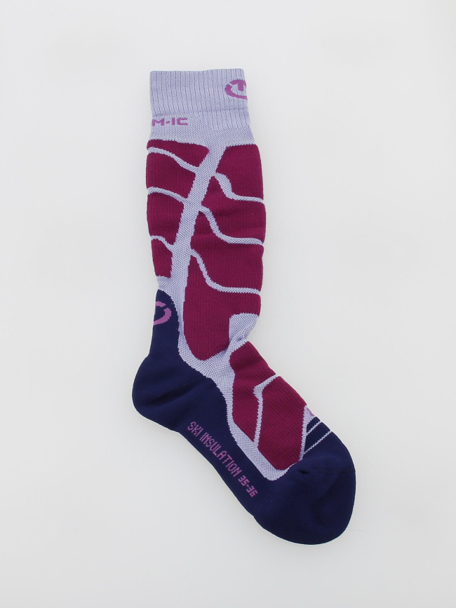 Chaussettes de ski insulation violet femme - Sidas