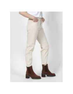 Jean mom ankle beige femme - Calvin Klein