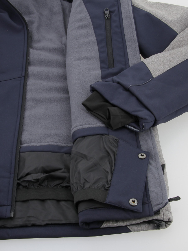 Veste de ski glacier bleu marine/gris homme - Eldera Sportswear