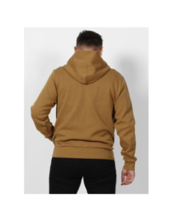 Sweat à capuche micro logo marron homme - Calvin Klein