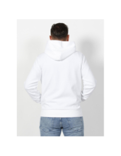 Sweat à capuche micro logo blanc homme - Calvin Klein