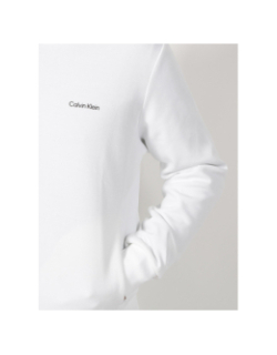 Sweat à capuche micro logo blanc homme - Calvin Klein