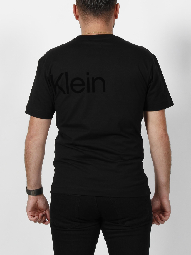 T-shirt flock logo noir homme - Clavin Klein