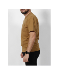 T-shirt flock logo marron homme - Clavin Klein